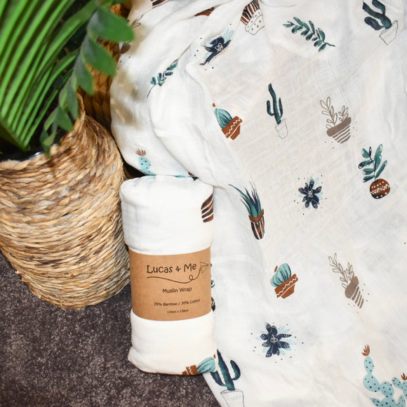 Cactus Muslin Wraps