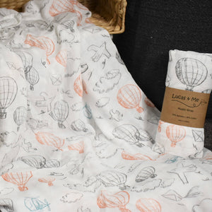 Hot Air Balloons Muslin Wraps