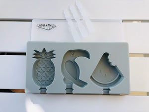 Pineapple, Toucan & Watermelon Ice-Cream Moulds