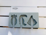 Pineapple, Toucan & Watermelon Ice-Cream Moulds